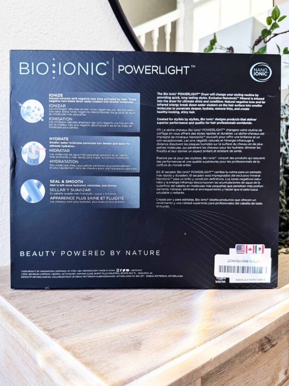 Bio Ionic PowerLight 1875W Speed Pro-Dryer Lightweight Blue NEW OPEN BOX TESTED - Picture 5 of 7